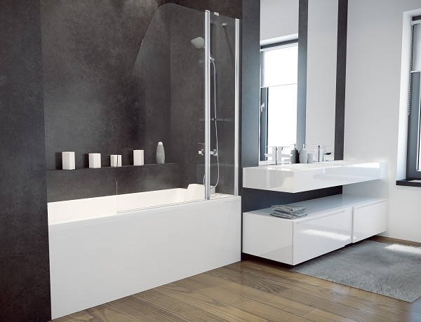 Besco Avis parawan nawannowy 2-skrzydłowy 120x145 PAV-2S PAV-2S
