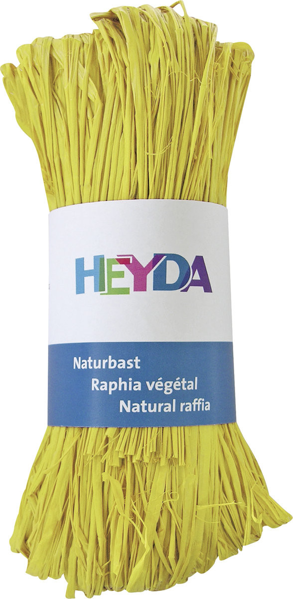 Heyda rafia naturalna 50 g, jasnożółta