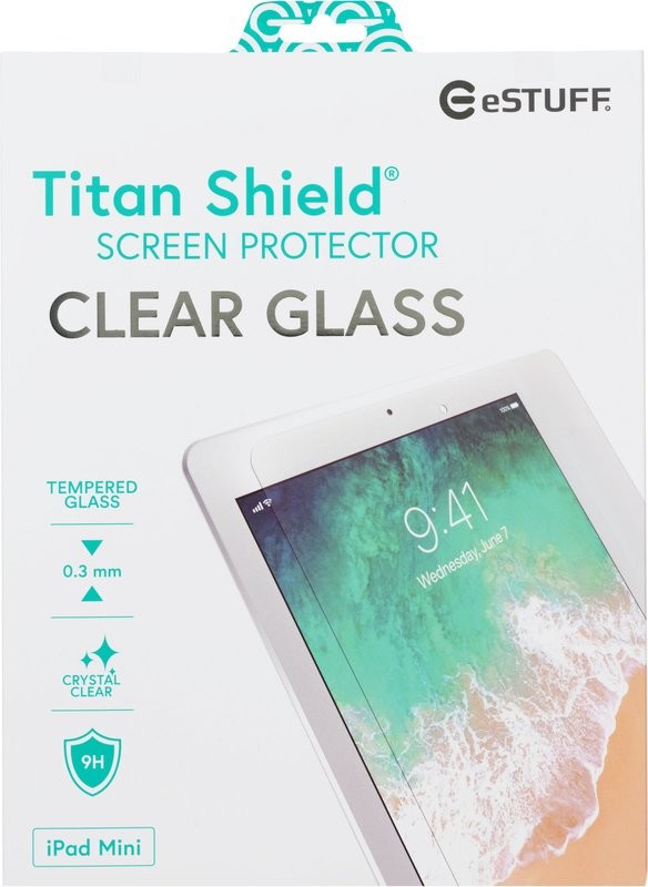 eSTUFF Szkło Ochronne TitanShield do iPad mini 4 oraz iPad mini 2019 (5. generacji) ES503002