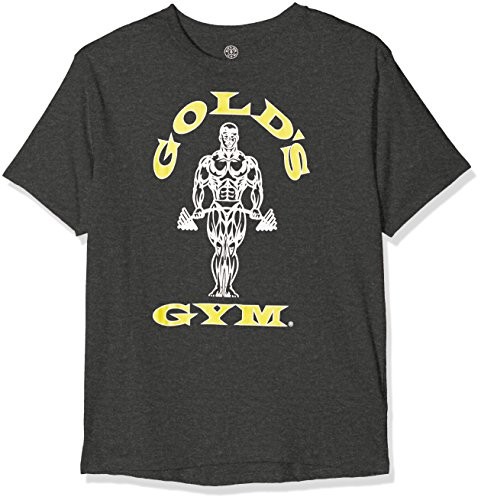 Golds Gym T-shirt Gold's Gym Muscle Joe T-Shirt dla mężczyzn, kolor: szary, rozmiar: XX-Large GGTS002-Charcoal Marl