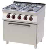 RedFox SPBT 70/80 11 GE Kuchnia gazowa z piek elektr GN 1/1 | SPBT-70/80-11-GE