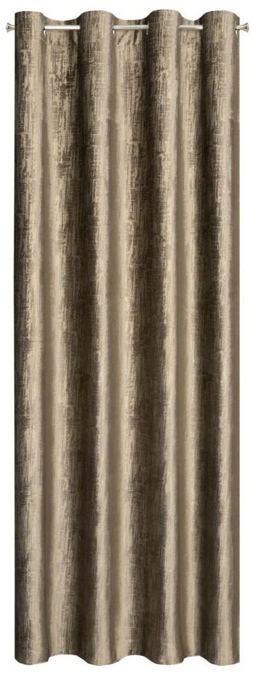 Eurofirany Zasłona Marsala brązowa 140 x 250 cm na przelotkach