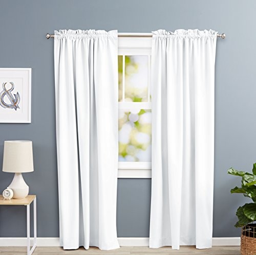 AmazonBasics Blackout Curtain - zasłona, biały, 134,5x244 cm TEx-1724