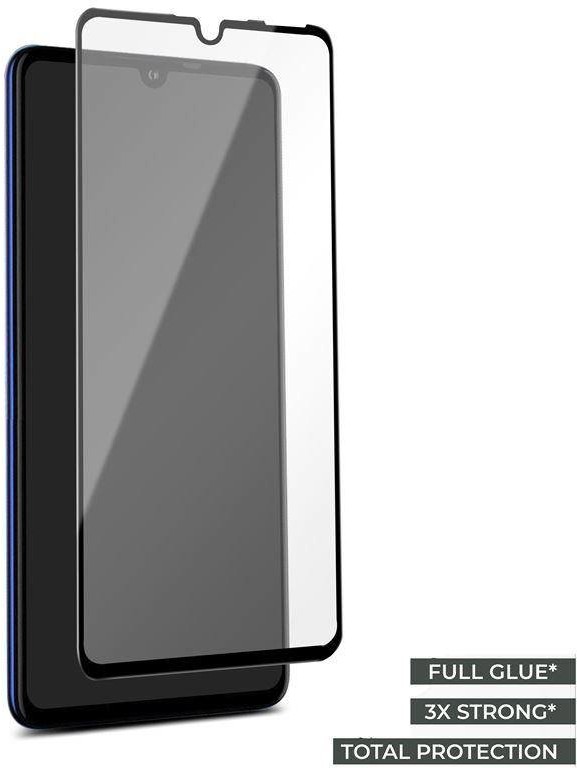 PURO Frame Tempered Glass - Szkło ochronne hartowane na ekran Huawei P30 Lite (czarna ramka) b2btrade-13369-0