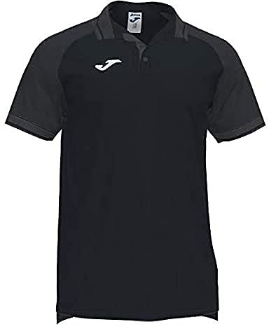 Joma Męska koszulka polo Essential II czarny czarny/antracytowo-szary 4XS 101509.110