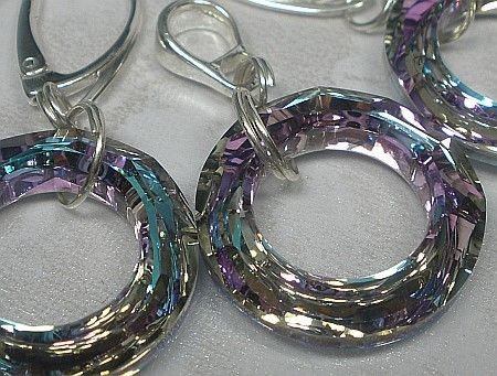 Arande SWAROVSKI piękny komplet SREBRO Vitrail Light 1116881242