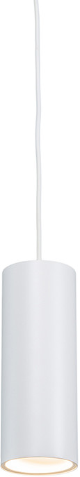 QAZQA Designerska lampa wisząca biała - Tubo