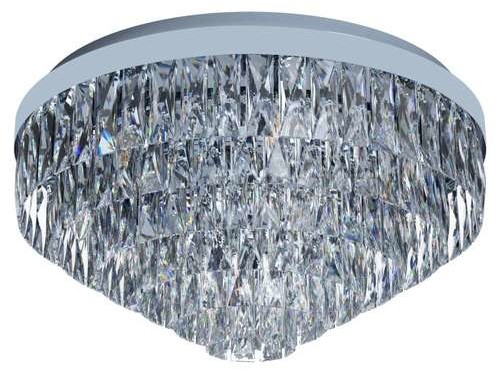 Eglo Valparaiso 1 39491 plafon lampa sufitowa 11x40W E14 chrom/transparentny