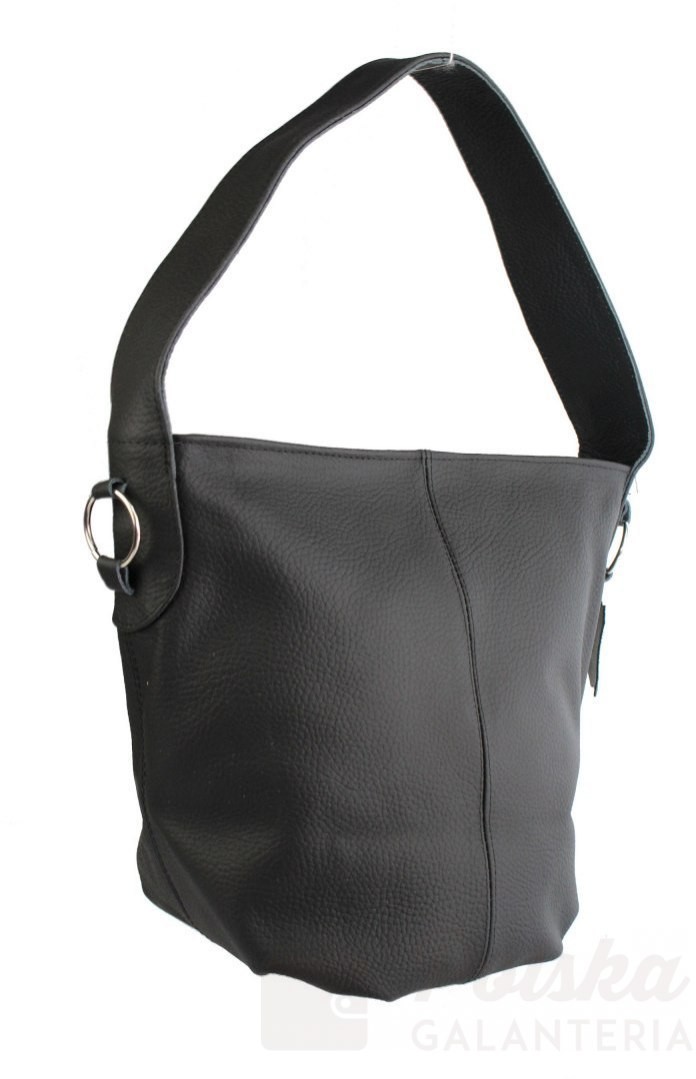 Magre (PL) Torebka Skórzana (PL) Shopper Bag ARLETA Skóra Naturalna CZARNY