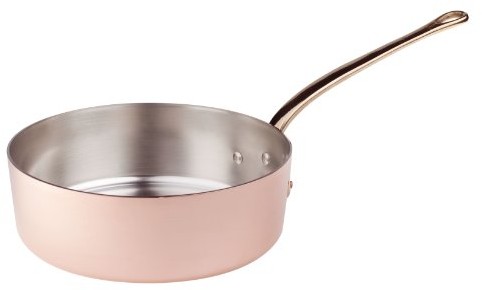 Pentole Agnelli Rondel pentole agnelli określonego firmy miedź ocynkowana z uchwytem 1, 18 cm ALCU107F18