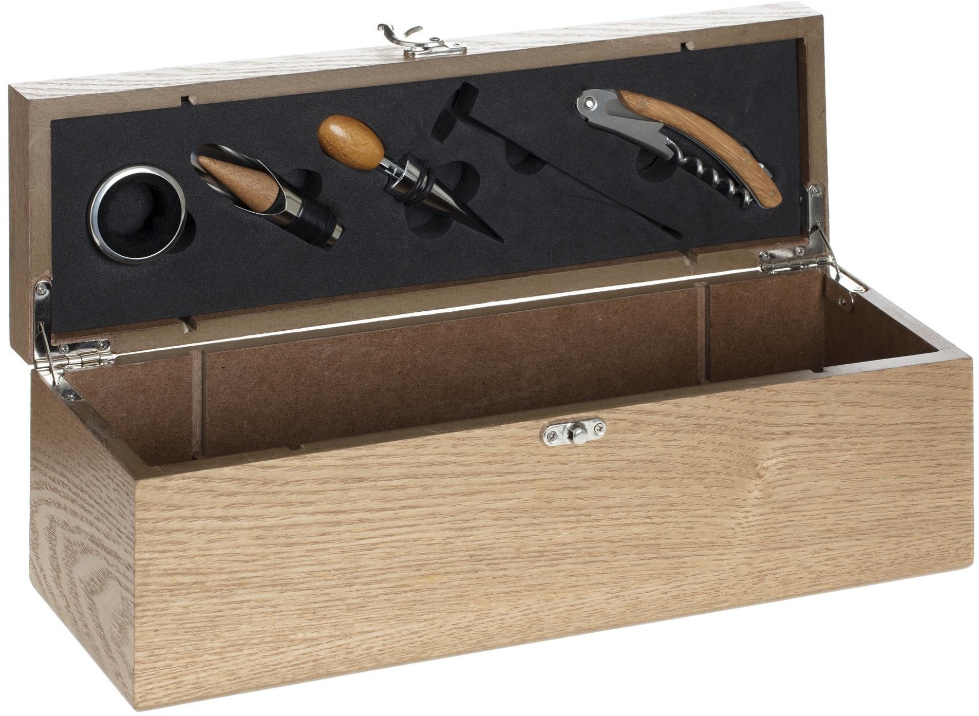 Secret de Gourmet Zestaw sommeliera w drewnianym pudełku 5 elementów 160754