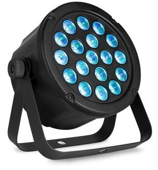 Beamz Reflektor LED Slim PAR45 18X 3W 3w1 RGB DMX BeamZ 150.898