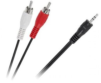 CABLETECH Kabel JACK 3,5 2 x RCA 1,2m KPO2747-1,2