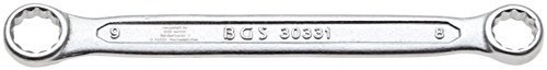 BGS podwójny klucz oczkowy, ekstra płaski, 8 X 9 MM, 1 sztuki, 30331