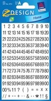 Avery Zweckform Naklejki na zeszyty, Cyfry i liczby