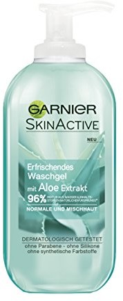 Garnier Ski nactive waschgel ekstrakt z aloe normalne i skóry mieszanej, 2er Pack (2 X 200 ML) C58116