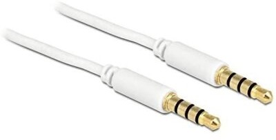 Delock Kabel Kabel mini jack, 1m, biały (GSM002112)