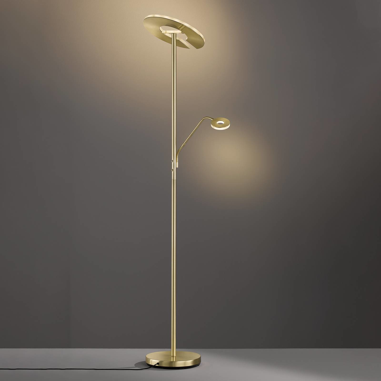 Fischer&Honsel HONSEL GMBH Lampa oświetlająca sufit Dent, CCT, mosiądz