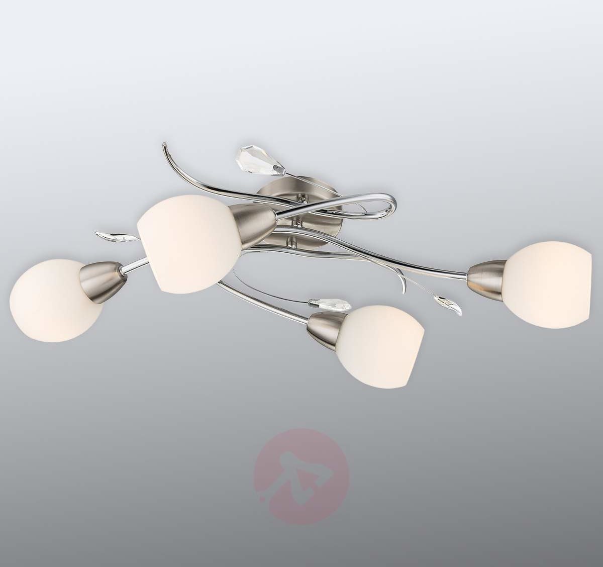 Globo Lighting Lilly lampa sufitowa Nikiel matowy, Chrom, 4-punktowe 60209-4