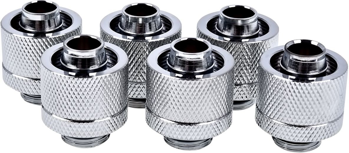 Alphacool Alphacool Złączki choinkowe 1/4" 16/10mm 6szt srebrne 17235 17235