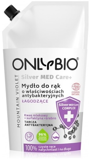 ONLYBIO Mydło o właściwościach antybakteryjnych nawilżając