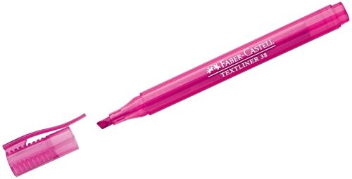 Faber-Castell 157728  Textmarker TEXTLINER 38, w kształcie pióra z Clip, Pink 157728