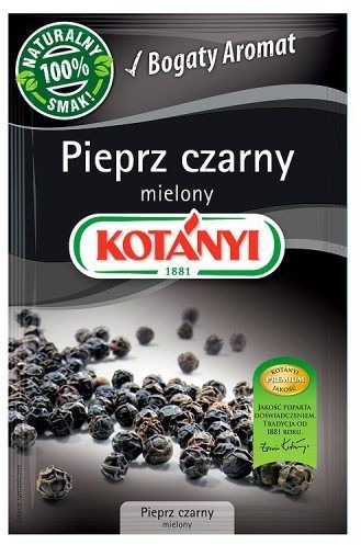 Kotanyi Pieprz czarny mielony 20 g Kotányi