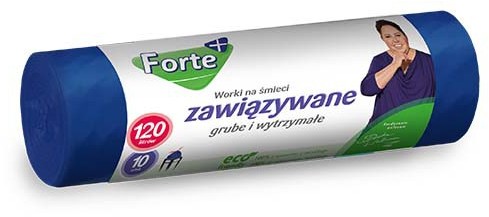 Forte+ FORTE+ WORKI NA ŚMIECI ZAWIĄZYWANE 120L 10SZT 5908288971331