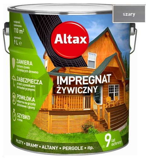 Altax impregnat $55ywiczny, szary, 9l