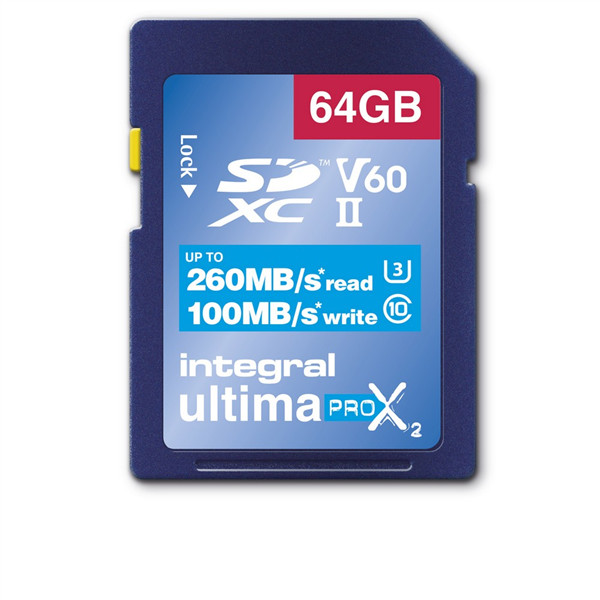 Integral UltimaPro X2 SDXC 260/100MB UHS-II V60 64GB KC_47001-0