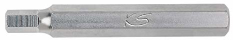 KS Tools Bit sześciokątny 7 MM, trzpień 75 MM długość 10 MM