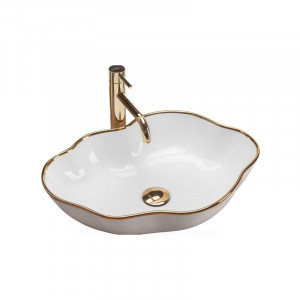 Rea U0696 Pearl Gold Egde Umywalka nablatowa