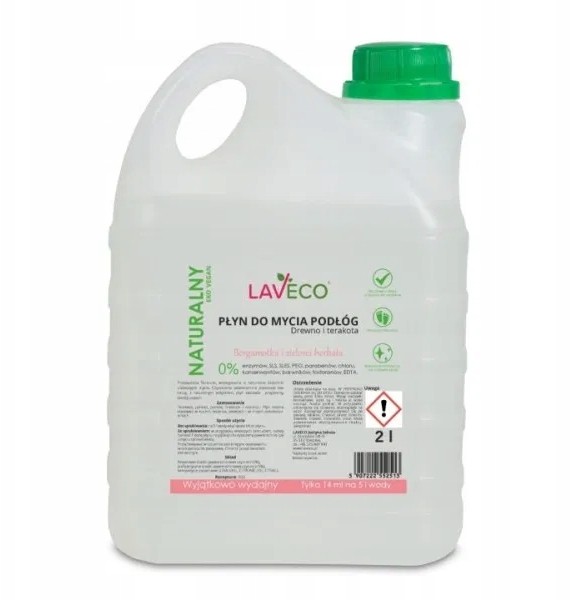 Laveco Naturalny Płyn d/mycia podłóg bergamotka 2l