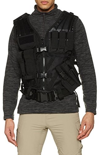 Mil-Tec kamizelka taktyczna USMC, czarny, w rozmiarze uniwersalnym B004130124