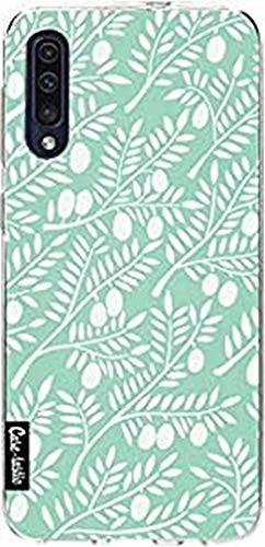 Samsung Casetastic Galaxy A50 (2019) etui na telefon, cienkie etui z tworzywa TPU. Amortyzujące uderzenia i odporne na zarysowania etui do Galaxy A50 (2019) - Mint Olive Branches - CASETASTIC 94206
