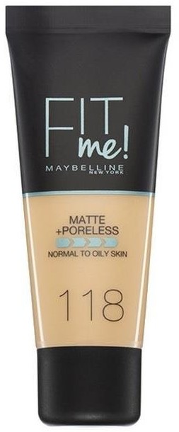 Maybelline Fit Me Foundation matujący podkład do twarzy 118 Nude 30ml 71582-uniw