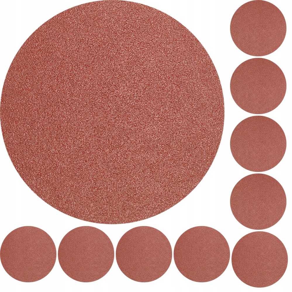Papier Ścierny Krążek 125MM Na Rzep Gr 60 10 Szt