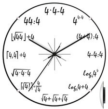 Atrix Zegar ścienny convex 4 matma ATE2030_M44