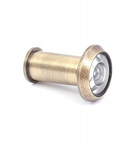 Wizjer Drzwiowy 16mm kąt 200° Judasz Patyna
