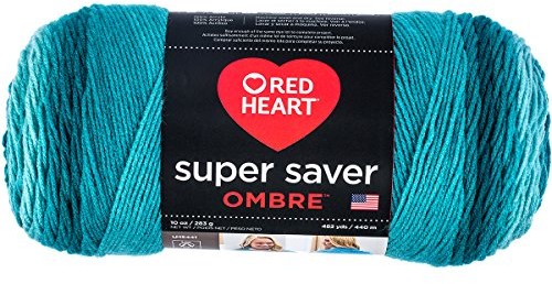 Coats & Clark Red Heart Super Saver Ombre Yarn-Deep Teal E305.3985