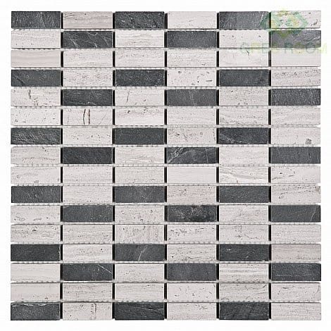 Dunin Mozaika Woodstone Grey Block Mix 48