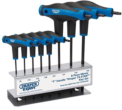 DRAPER Zestaw kluczy Expert, 8 sztuki, rączka Soft Grip 