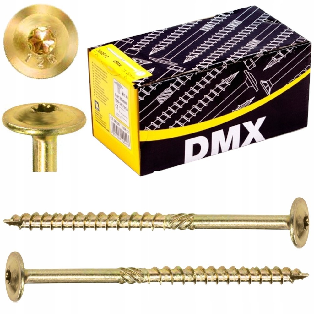 Wkręty Ciesielskie Do Drewna Talerzowe 8X120 Torx