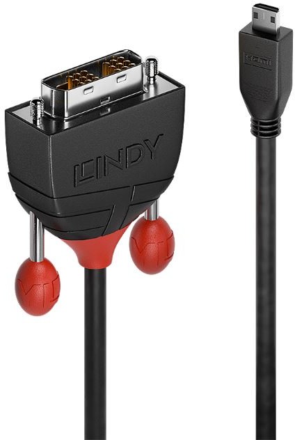 Lindy 36287 Kabel Micro HDMI na DVI Black Line 2m LY-36287