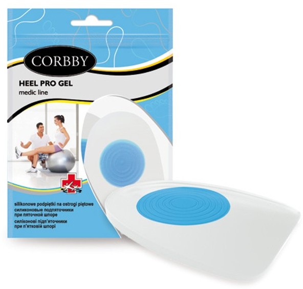 Corbby Podpiętki na ostrogi CORBBY Heel pro gel, Rozmiar: L, 1 sztuka