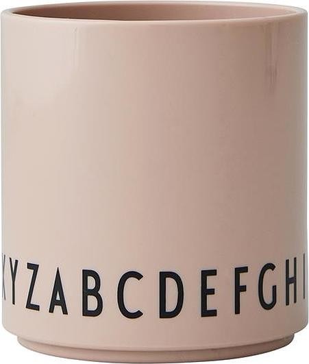 Design Letters Kubek dziecięcy Eat & Learn jasnoróżowy z tritanu 20103021NUDEABC