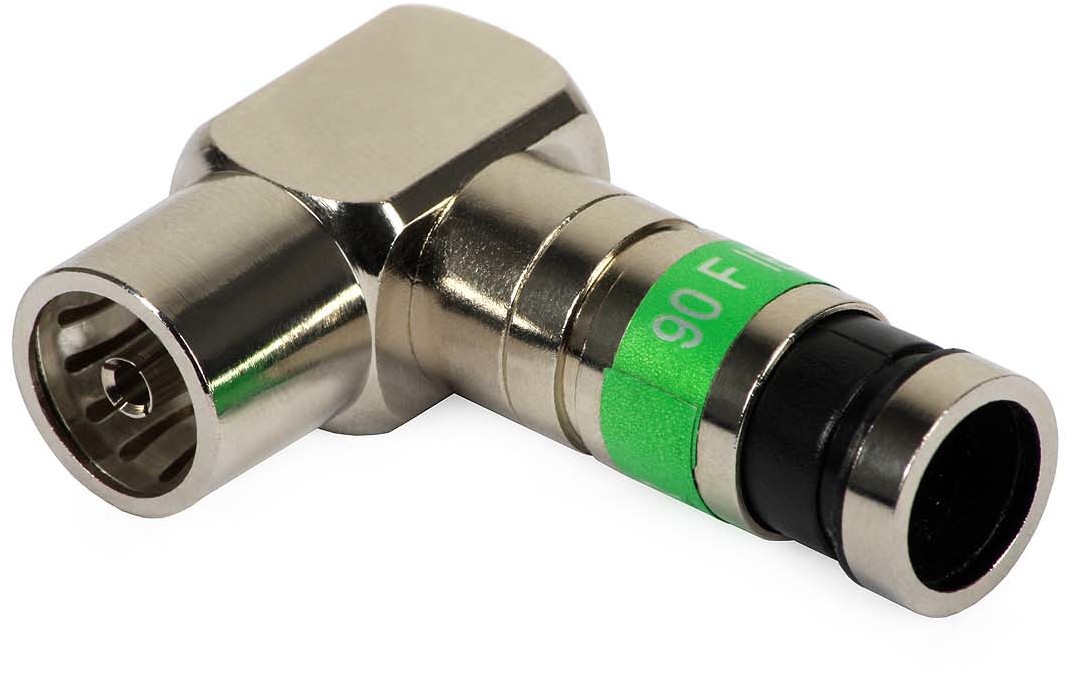 Master Connectors Gniazdo kompresyjne kątowe 90 IEC 113 E3007