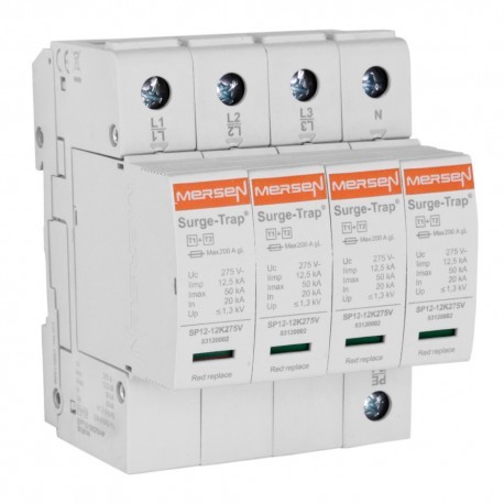 Ogranicznik Przepięć B+C Typ 1+2 4P 12,5kA STPT12-12K275V-4P 1592 STPT12-12K275V-4P