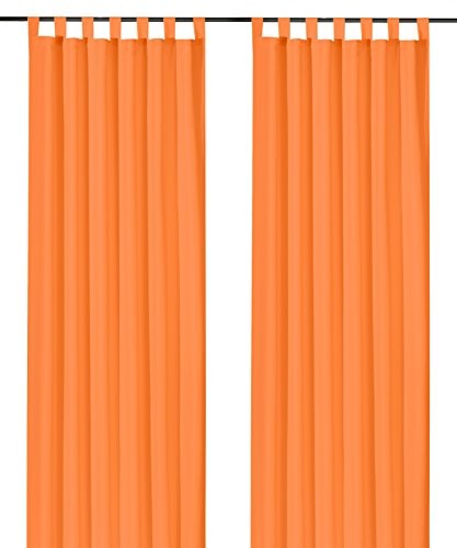 heimtexland Ozdobna zasłona Heimtexland  z pętelkami i marszczeniami, w kolorze jasnożółtym (wys. 245 cm x szer. 140 cm),  ÖKOTEX typ 117