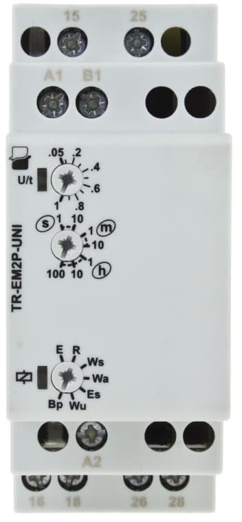 Relpol Przekaźnik czasowy 2P 8A 12-240VAC/DC wielofunkcyjny TR-EM2P-UNI 2613057 2613057
